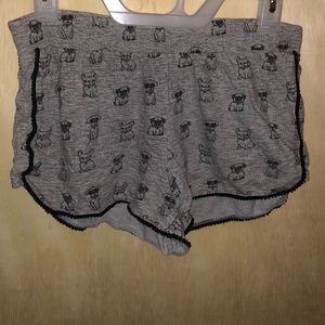 Justice Womens Dog Shorts Size 14